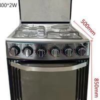 Offre Exceptionnelle : Four à Gaz Grand Format, 4 Brûleurs, Multifonctionnel, Droit, Monobloc, Direct Usine pour Cuisines Domestiques
