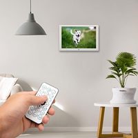 Bingkai Foto Digital HD 1080p dengan Remote Control 10.1 Inci Akrilik Musik Video Jam Kalender Wi-Fi Pemutar Video MP3 AVI Komersial