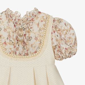 Custom di alta qualità bianco bambini ragazze abiti con bretelle gonna con fiore stampato stile spagnolo per bambini fabbrica di <span class=keywords><strong>abbigliamento</strong></span> - Product Image 3