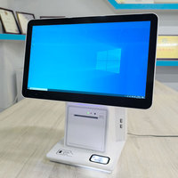 Kiosque de commande automatique pour restaurant, best-seller, 15,6 pouces, double écran tactile, avec paiement par code QR