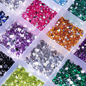 Accesorios de Decoración de Uñas Más Vendidos, 24 Compartimentos, Brillantes y Coloridos, Cristales de Resina Planos de 2mm y 3mm, Set de Diamantes de Imitación para Uñas - Product Image 6
