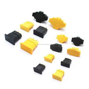 Housses anti-poussière jaunes et noires Amass XT60 XT90, manchons de protection étanches série <span class=keywords><strong>XT60E</strong></span> XT90E, housses anti-poussière AS150U - Product Image 2
