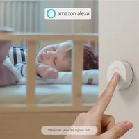 Sakelar Nirkabel Zigbee SONOFF SNZB-01P Tombol Kontrol Skenario Kustom Pintar Bekerja Dengan Alexa Google Home Smartthings EWeLink E127
