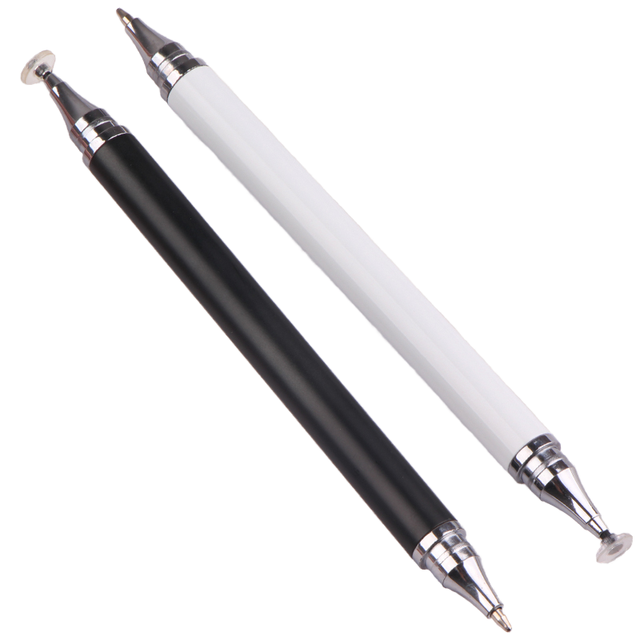 Hot Sale 2 in 1 Disc Capacitive Tablet Stylus Pen With Ballpoint