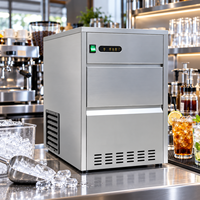 Machine à glaçons en forme de balle commerciale, réfrigérant R290, refroidissement par air, acier inoxydable, machine à glaçons en forme de balle automatique pour bar, café