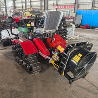 Mini-tracteur chenillé 25HP 35HP avec moteur diesel certifié CE, motoculteur rotatif sur chenilles pour l'agriculture, les vergers et les jardins