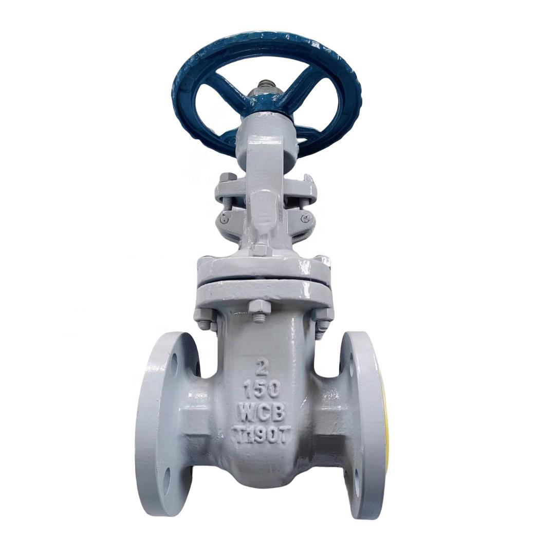 API 600 чугунный ASTM A216 wcb корпус Материал api 6a 8 дюймов dn200 концевой фланец ASME B16.5 150LBS запорный клапан
