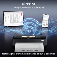 Printer Portabel Nirkabel Phomemo M810 A4 300dpi Thermal Tanpa Tinta dengan Layar Sentuh dan Baterai 3500mAh untuk Perjalanan dan Kantor