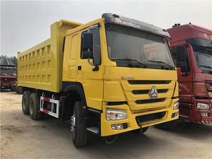Howo <span class=keywords><strong>Tipper</strong></span> 40Ton 12 Roda <span class=keywords><strong>8X4</strong></span> Dumper <span class=keywords><strong>Hino</strong></span> Kapasitas Beban Truk Sampah Bekas dengan Trailer Penuh - Product Image 2