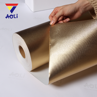Rouleau de toile brillante écologique dorée pour peinture à l'huile et acrylique, toile argentée 240 g/m² pour imprimante UV et latex