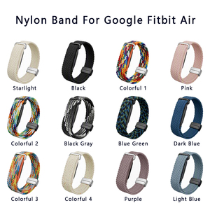 Correa de nailon trenzada con hebilla magnética para reloj Google Fitbit Air, correa de repuesto - Product Image 6