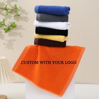 Hot Sale Custom Embroidery Logo Cotton Towels Soft Towel Nail Beauty Hair Salon Spa Gift Hairdresser Face Hand Professional