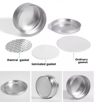 Fabrication de boîtes en aluminium métallique de 30 ml, 60 ml, 1 oz, 2 oz, 3 oz, 4 oz, 5 oz, 6 oz, 8 oz, argentées, mates, noires, perforées, avec logo/étiquette