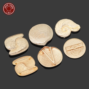 Boucle de connexion fantaisie pour maillot de bain, forme irrégulière, en métal, pour femme, décoration coquillage, personnalisable - Product Image 2