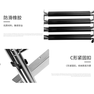 Stainless Steel Marine Ladder 4 Section Folding With Handrail Boat <b>Yacht</b> Use - Product Image 1