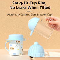 Couvre-tasse universel en silicone anti-poussière pour casquette de baseball, étanche, pour café, thé, verre, protection des boissons