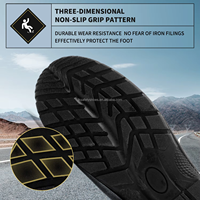 Chaussures de sécurité industrielles pour hommes JIANKUN en cuir, anti-écrasement, anti-perforation, imperméables, isolantes/antistatiques, avec embout en acier