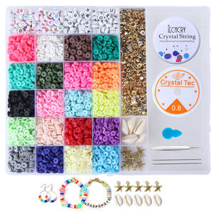 Cuentas de Arcilla Polimérica Planas y Redondas Multicolores de 6mm, Venta Caliente 2024, para Hacer Pulseras - Product Image 4