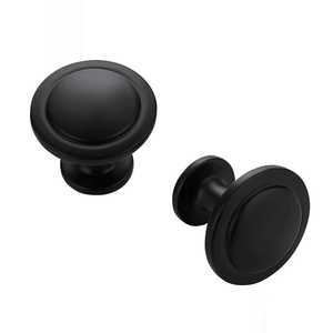 WEKIS Unique Design Furniture Hardware <strong>Black</strong> Cabinet Pulls Handles Kitchen Cupboard Wardrobe <strong>Knobs</strong> Zinc Alloy Cabinet Handles - Product Image 1