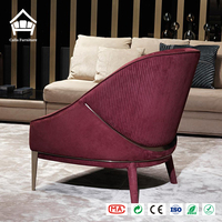 Fauteuil de salon de luxe en bois de burl, cuir blanc cassé, mobilier sur mesure complet pour toute la maison, finition dorée, projet de villa sculptural