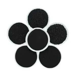 Factory outlet bright black sand fish tank landscaping large grain bright black sand 2-4mm for home decoration