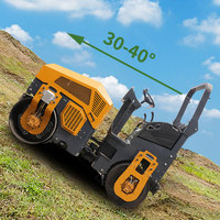 Compacteur routier vibrant hydraulique de 1 tonne, mini-compacteur d'asphalte pour travaux de construction routière