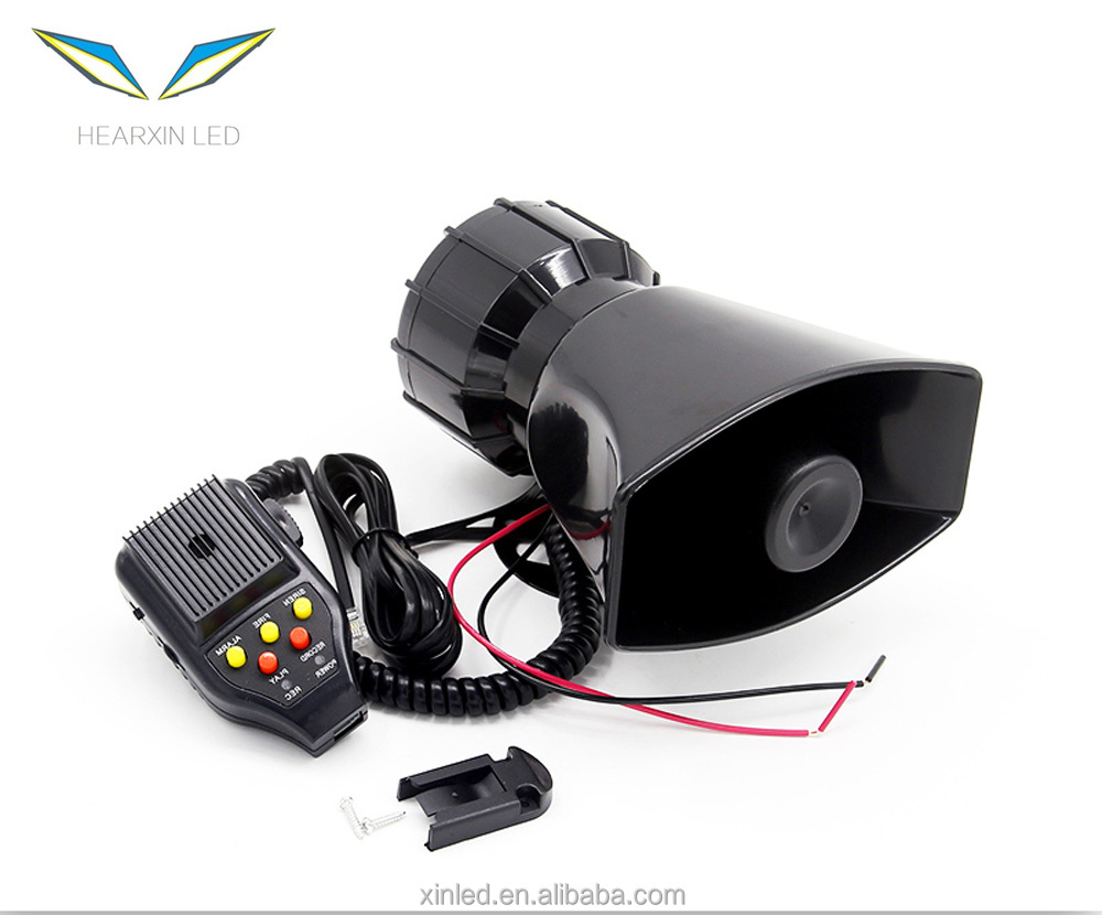 Оптовая продажа, автомобильный звуковой сигнал, квадратный рожок, 7 тонов, 12 В, 100 Вт, записывающий мегафон, динамик, прямые продажи с завода