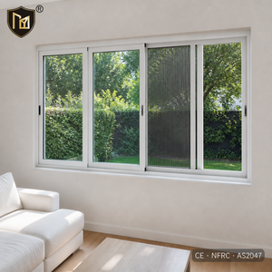Fenêtre coulissante à double vitrage JUNYAO, verre résistant aux intempéries, joint d'étanchéité EPDM, qualité supérieure NFRC AS2047 CE <span class=keywords><strong>Uptown</strong></span> - Product Image 1
