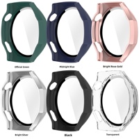 BEEFLYPOWER Tam Koruma Darbeye Dayanıklı Sert PC Temperli Cam Ekran Koruyucu Kılıf Huawei Watch GT7 Pro 46mm için