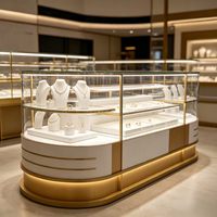 Vitrine à bijoux GZowin avec éclairage LED - Légère, durable, écologique, recyclable, imperméable, personnalisable, de haute qualité, portable