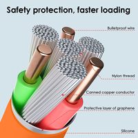 Câble de charge rapide et de synchronisation de données USB-A vers USB-C 2026, 1 m (3,3 pi), orange, pour téléphones Android, ordinateurs portables, tablettes, chargeur de voiture - Chine