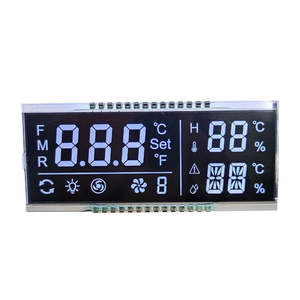 OEM disesuaikan ukuran monokrom layar LCD VA hitam negatif <span class=keywords><strong>7</strong></span> Segmen Tampilan dengan polarisasi transmitsif - Product Image 2