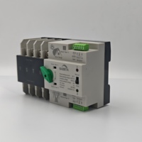 Sélecteurs de transfert automatique 4P 3 phases sur rail DIN sans interruption 63A 100A 125A Onduleur photovoltaïque ATS PV Inverter CB PC