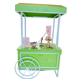 Chariot à bonbons en métal en gros pour usine, chariot alimentaire en métal pour mariages et fêtes, chariot à snacks détachable avec roues - Product Image 1