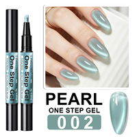 Stylo Gel Magnétique Effet Œil de Chat 3-en-1 : Base, Top Coat et Vernis Gel UV/LED Sans Résidu, Sans HEMA, CPNP, Effet 3D, Idéal Débutant DIY à Domicile