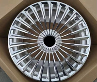 Jantes forgées 19 20 22 pouces, finition miroir argenté, rayons profondément concaves, chromées, pour Mercedes-Benz, jantes forgées personnalisées légères
