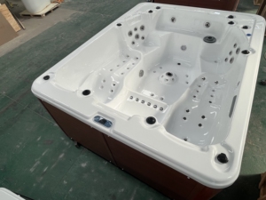 <span class=keywords><strong>Jacuzzi</strong></span> extérieur familial en acrylique <span class=keywords><strong>pour</strong></span> 4 personnes avec panneau de commande, accessoire de baignoire à glace - Product Image 3