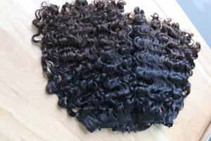 Cheveux de trame de boucles birmanes-Cheveux humains 100% noirs naturels (cheveux vierges) de qualité supérieure pour la fabrication de perruques Double trame - Product Image 3