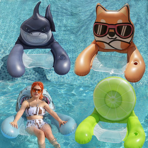 Mori Yuho Inflatable Animal Floats <b>Hammock</b> Style PVC Adult Water Lounge Pool Floats - Product Image 1