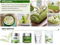 Healthife Marque Privée Boîte Noire et Argentée 30g 50g 3A 4A 5A 6A Poudre de Thé Vert Matcha de Grade Cérémoniel