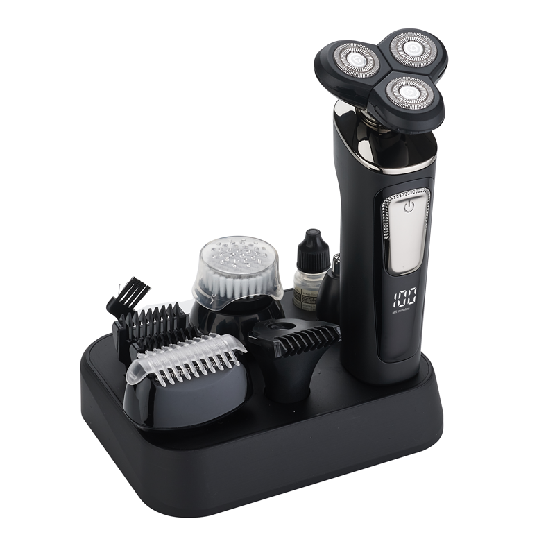 4 in 1 Amazon Hot Selling Face Hair Remover USB Groomer Waterproof Rotary Razor Beard Nose Hair Trimmer Electric Shaver for Men