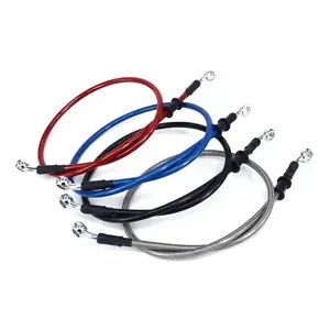 Universal 500 To 1200mm Motorcycle Hydraulic Reinforced Brake Clutch Oil Hose Line Pipe For ATV Dirt Pit Racing Bike
