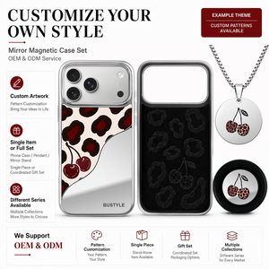 <span class=keywords><strong>Coque</strong></span> de téléphone antichoc personnalisée avec miroir ondulé et design créatif pour <span class=keywords><strong>iPhone</strong></span> 18, 17 Air, 16, 15, 14 - Product Image 1