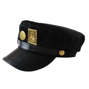Kujo <span class=keywords><strong>Jotaro</strong></span> <span class=keywords><strong>Cosplay</strong></span> Cap Unisexe Adulte Métal Badge Chapeau Prop - Product Image 2