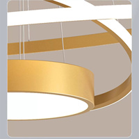 Lustre LED moderne à intensité variable, design contemporain créatif, lampe suspendue réglable, luminaire suspendu
