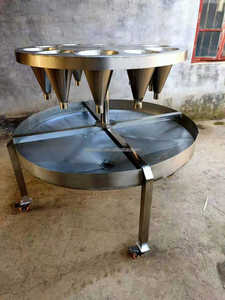 Abattoir Volaille Poulet Canard Killing Cone table poulet saignant table HJ-TSSB - Product Image 4