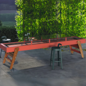 Bàn chơi <span class=keywords><strong>Shuffleboard</strong></span> gỗ nguyên khối kích thước tùy chỉnh <span class=keywords><strong>12</strong></span>, đa năng, chơi được nhiều trò chơi trong nhà với đệm đá phiến cho bi-a, snooker, bida - Product Image 2