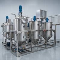 Automatische palmolieproductiemachine 5T/H, palmvruchtenoliepers, oplosmiddelextractiemachine, eetbare olieraffinaderij