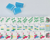 Pabrik Mahjong Premium Yunduo |   Mint & Roses (dengan Mat) Siap Dikirim