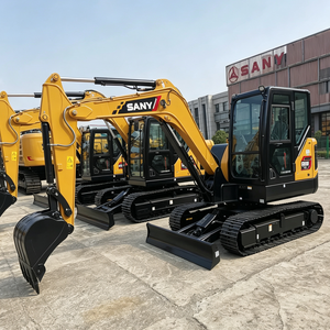 Nouvelle mini-excavatrice hydraulique SV55U multifonction pour l'excavation de fondations de maisons en banlieue - Product Image 3